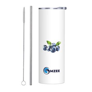 Fruit Theme 20 OZ Stainless Steel Tumbler - Blueberry