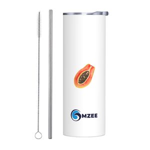 Fruit Theme 20 OZ Stainless Steel Tumbler - Papaya
