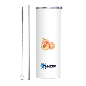 Fruit Theme 20 OZ Stainless Steel Tumbler - Peach